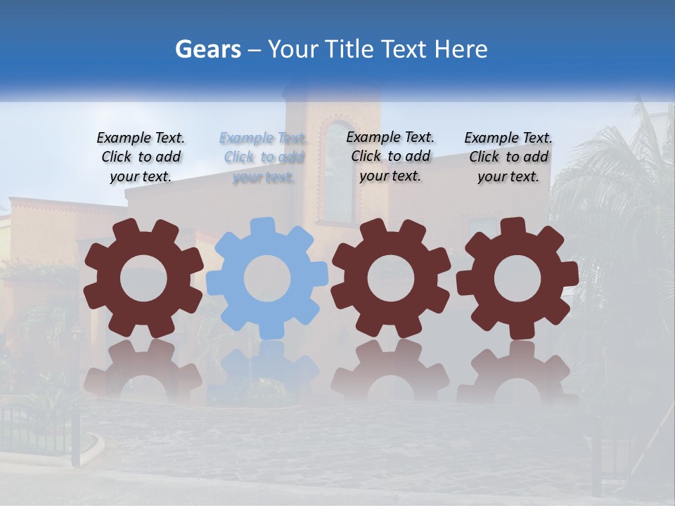 A House With A Palm Tree In Front Of It PowerPoint Template