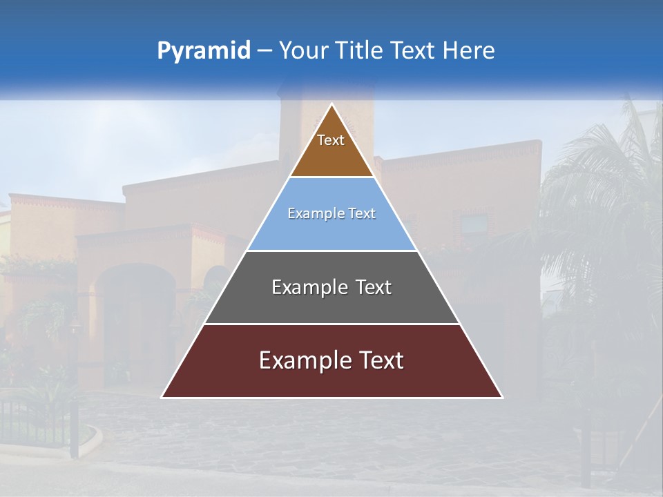 A House With A Palm Tree In Front Of It PowerPoint Template