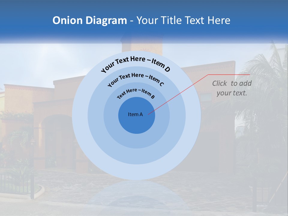 A House With A Palm Tree In Front Of It PowerPoint Template