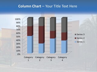 A House With A Palm Tree In Front Of It PowerPoint Template