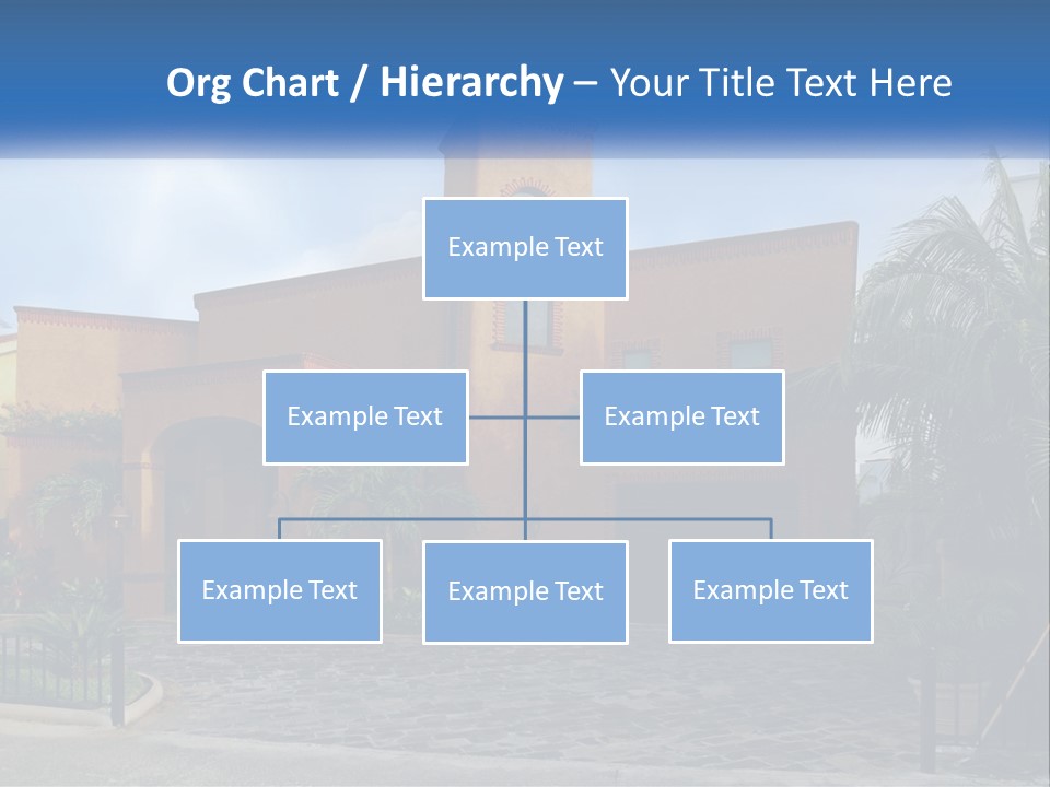 A House With A Palm Tree In Front Of It PowerPoint Template