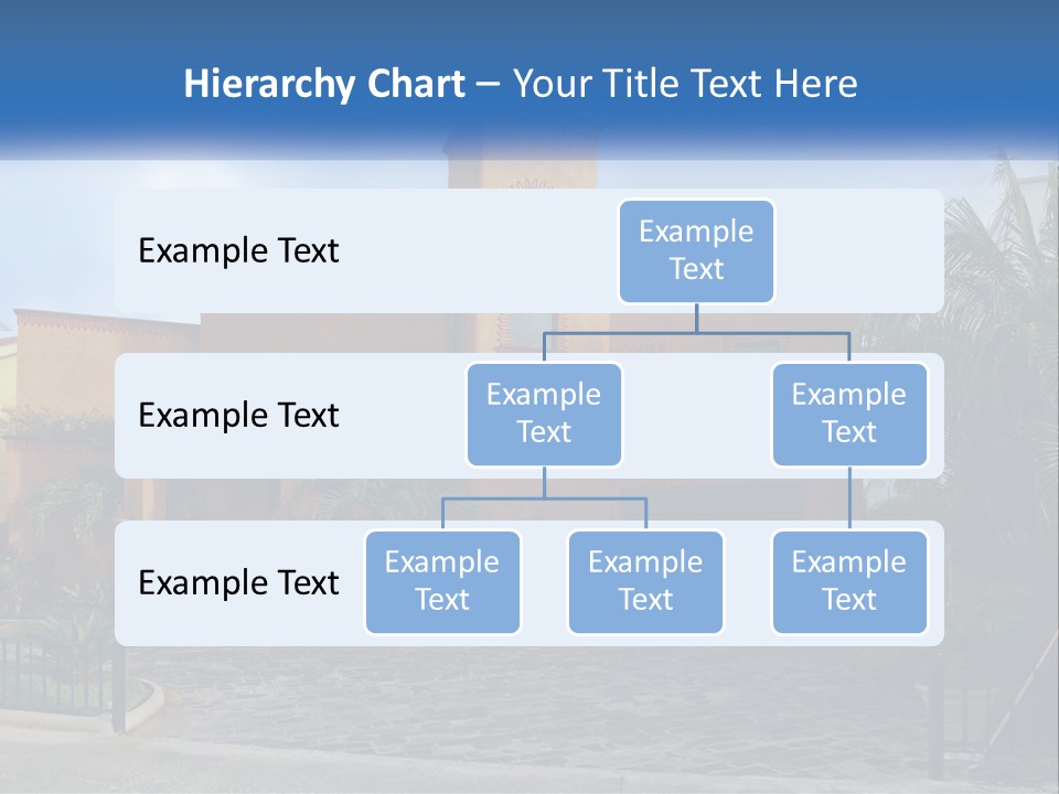 A House With A Palm Tree In Front Of It PowerPoint Template