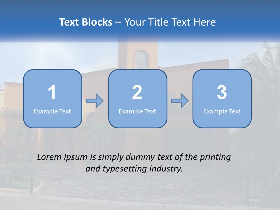 A House With A Palm Tree In Front Of It PowerPoint Template