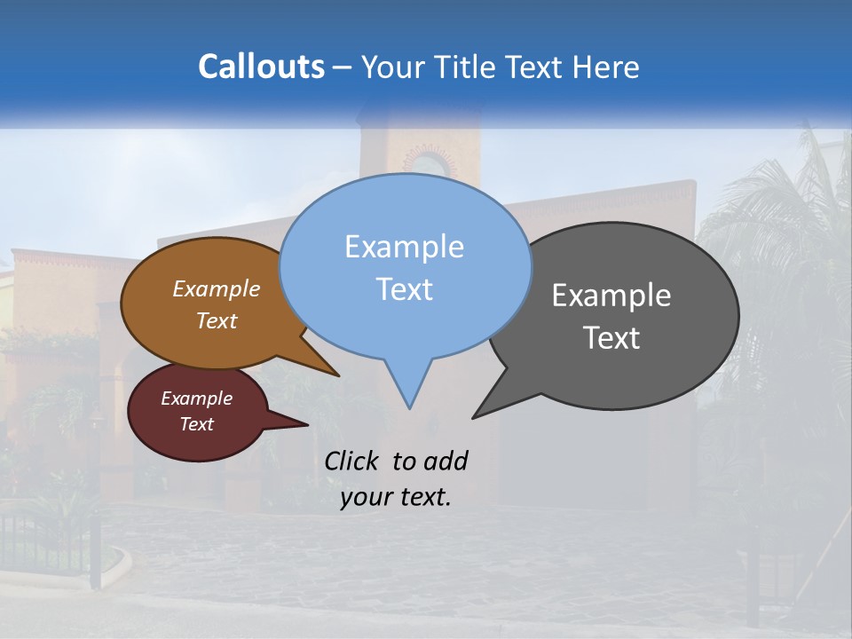 A House With A Palm Tree In Front Of It PowerPoint Template