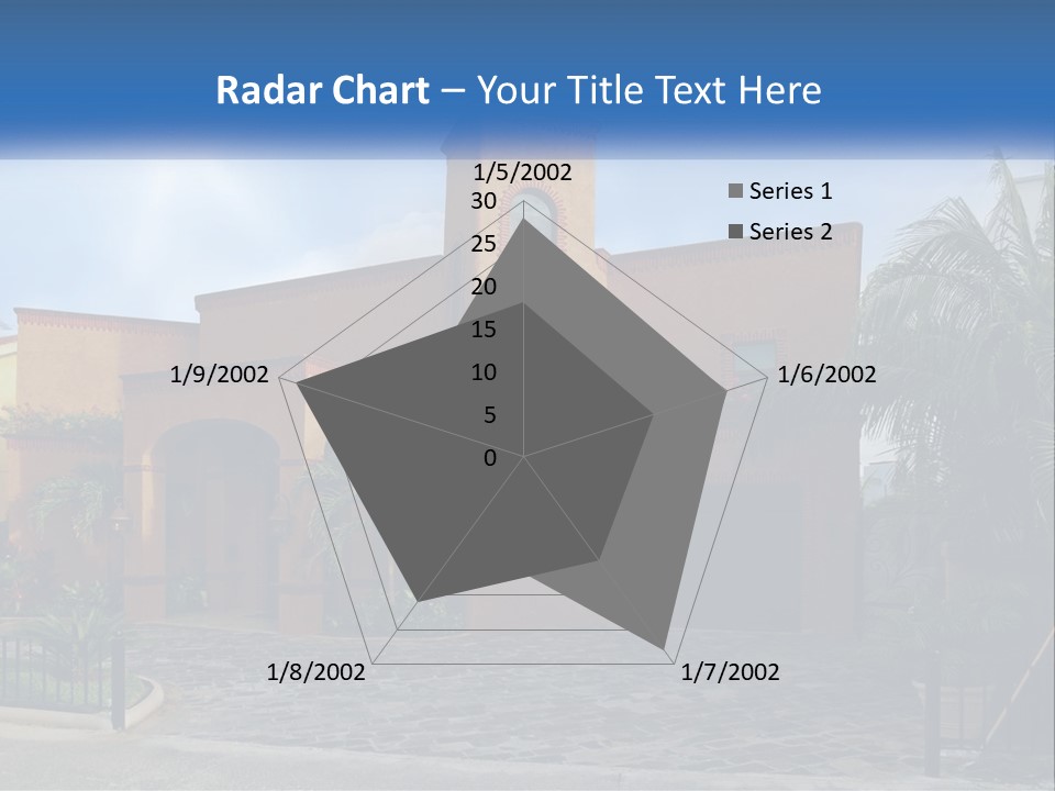 A House With A Palm Tree In Front Of It PowerPoint Template