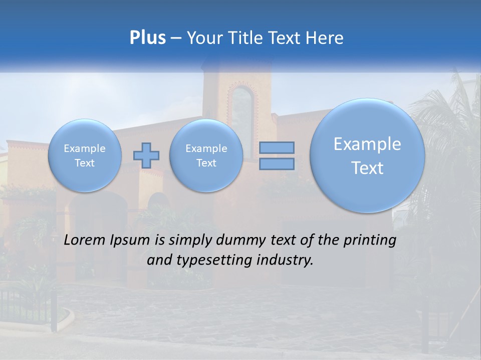 A House With A Palm Tree In Front Of It PowerPoint Template