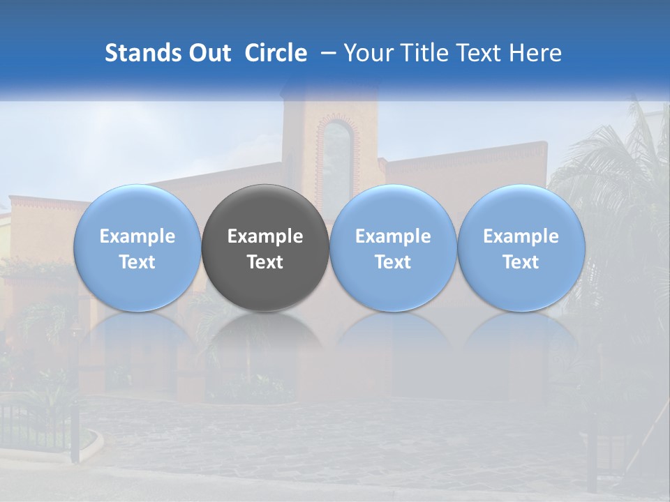 A House With A Palm Tree In Front Of It PowerPoint Template