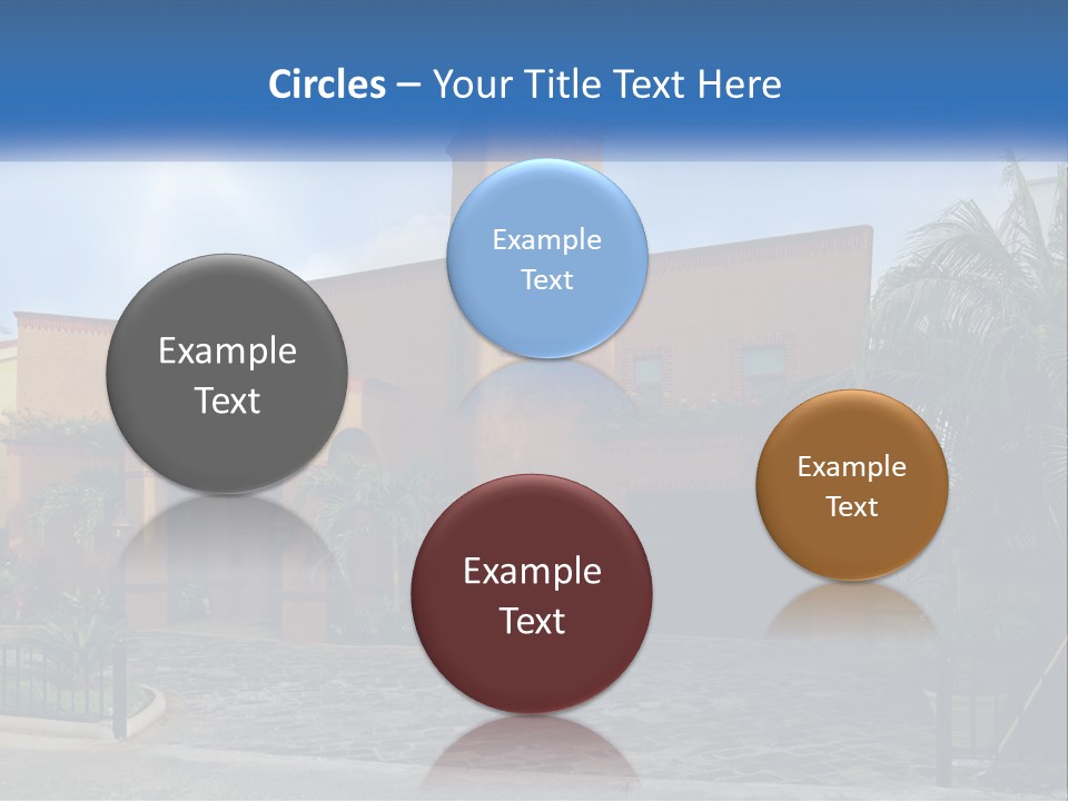 A House With A Palm Tree In Front Of It PowerPoint Template