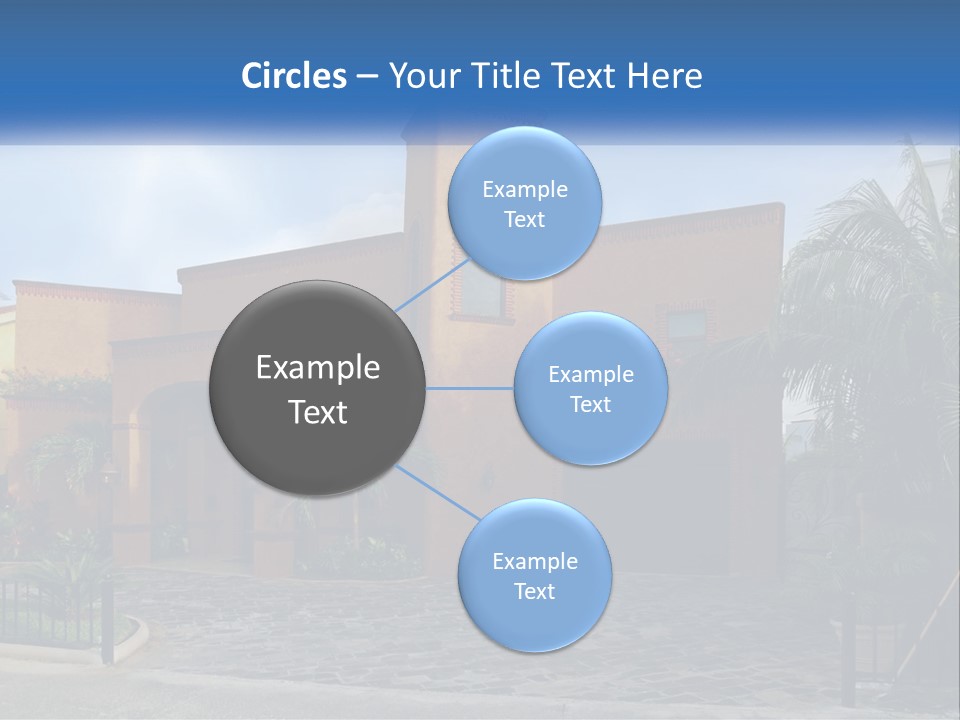 A House With A Palm Tree In Front Of It PowerPoint Template