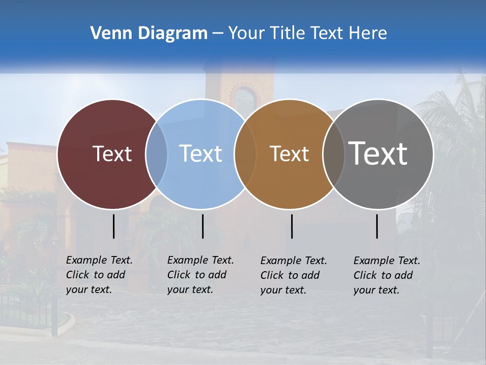 A House With A Palm Tree In Front Of It PowerPoint Template