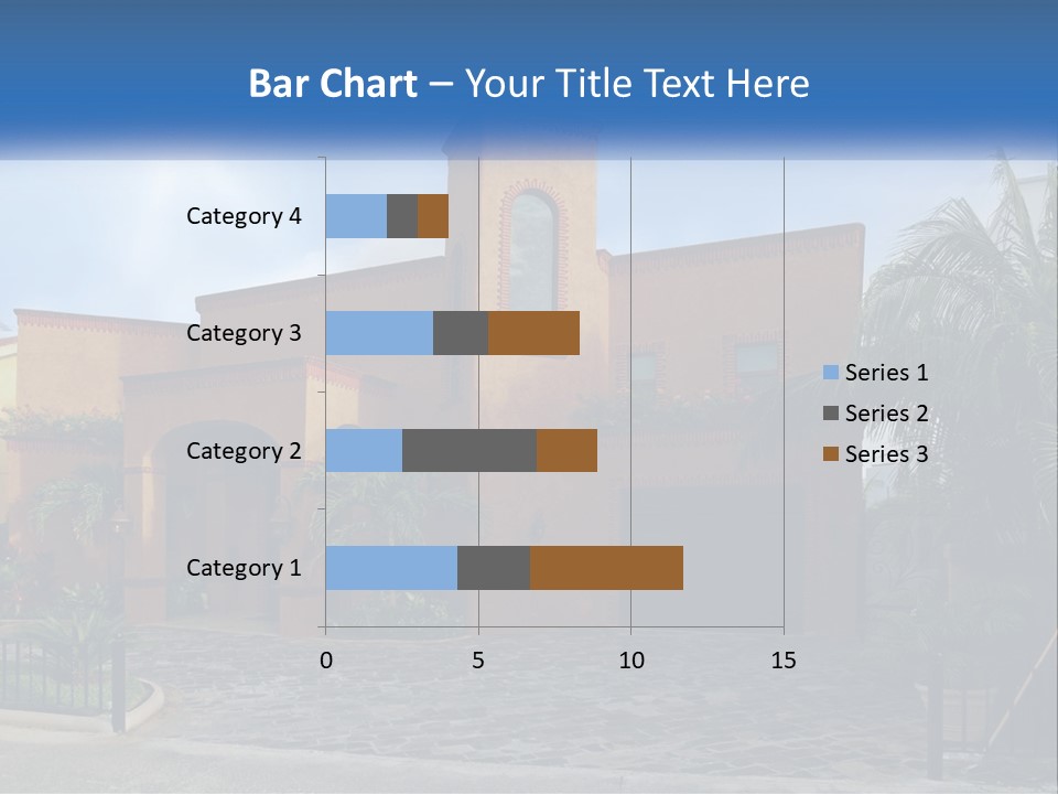 A House With A Palm Tree In Front Of It PowerPoint Template