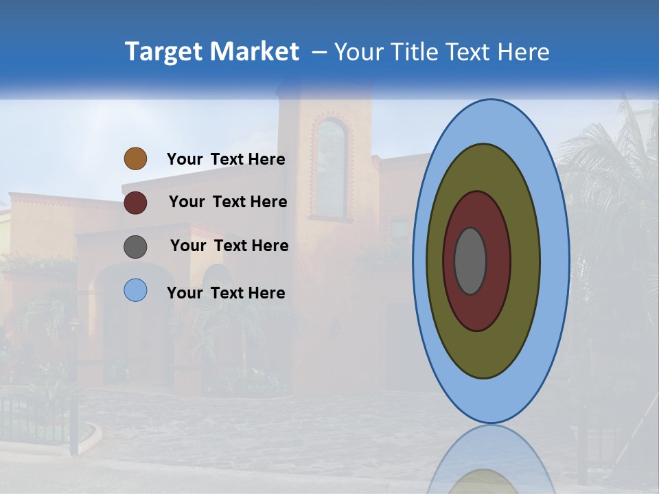 A House With A Palm Tree In Front Of It PowerPoint Template