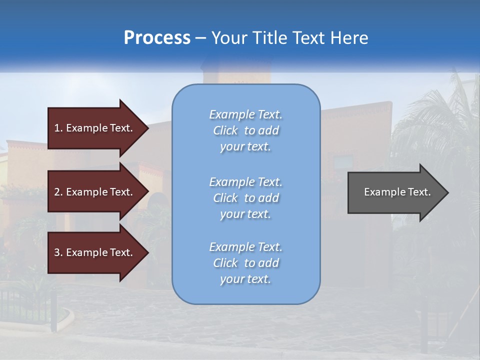 A House With A Palm Tree In Front Of It PowerPoint Template
