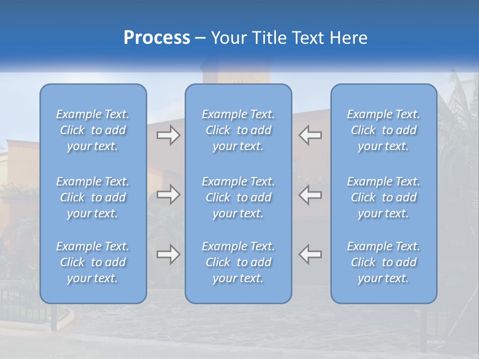 A House With A Palm Tree In Front Of It PowerPoint Template