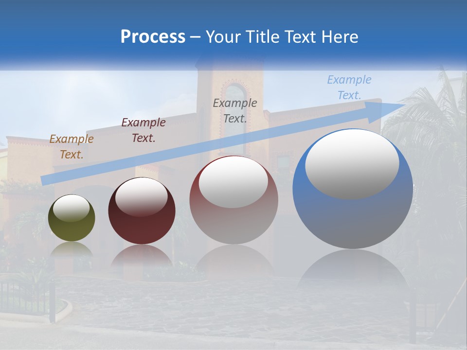 A House With A Palm Tree In Front Of It PowerPoint Template