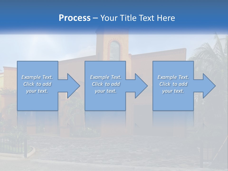 A House With A Palm Tree In Front Of It PowerPoint Template