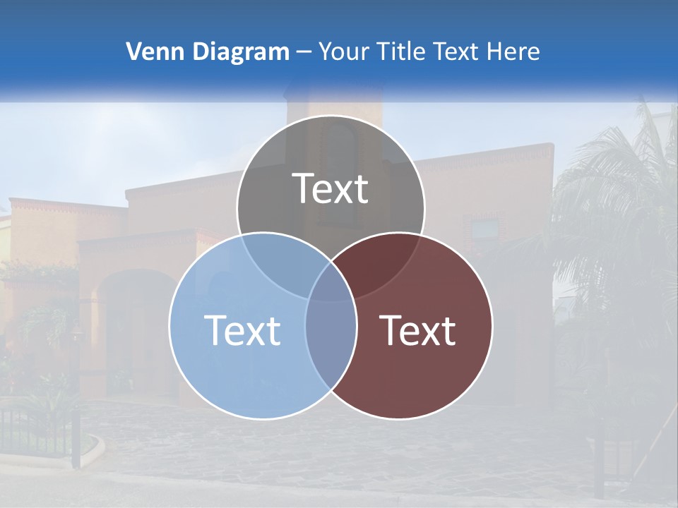 A House With A Palm Tree In Front Of It PowerPoint Template