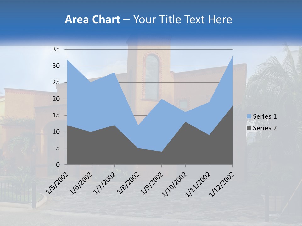 A House With A Palm Tree In Front Of It PowerPoint Template