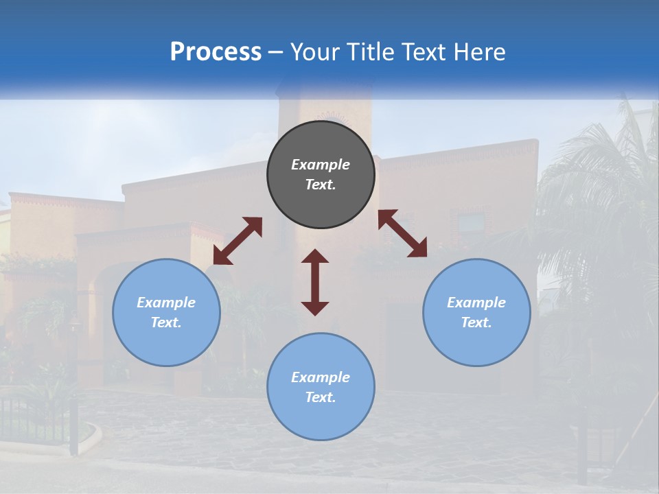 A House With A Palm Tree In Front Of It PowerPoint Template