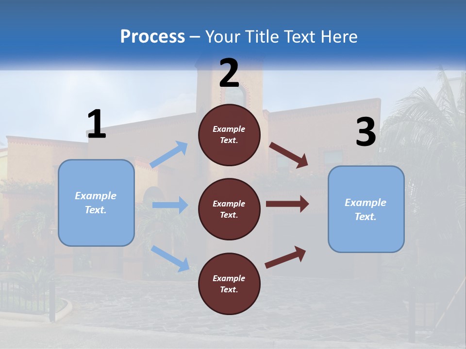 A House With A Palm Tree In Front Of It PowerPoint Template