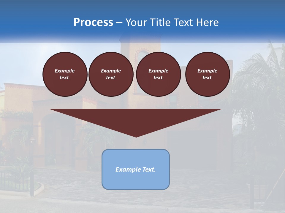 A House With A Palm Tree In Front Of It PowerPoint Template