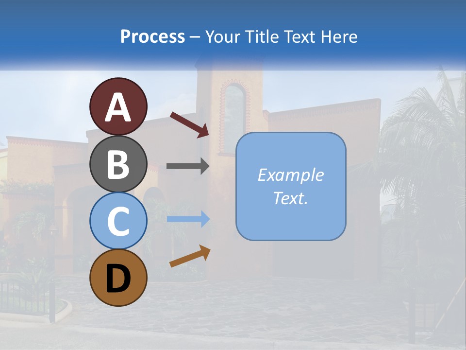A House With A Palm Tree In Front Of It PowerPoint Template