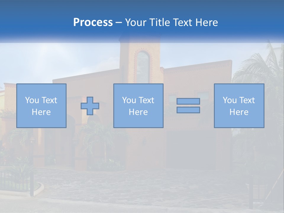 A House With A Palm Tree In Front Of It PowerPoint Template
