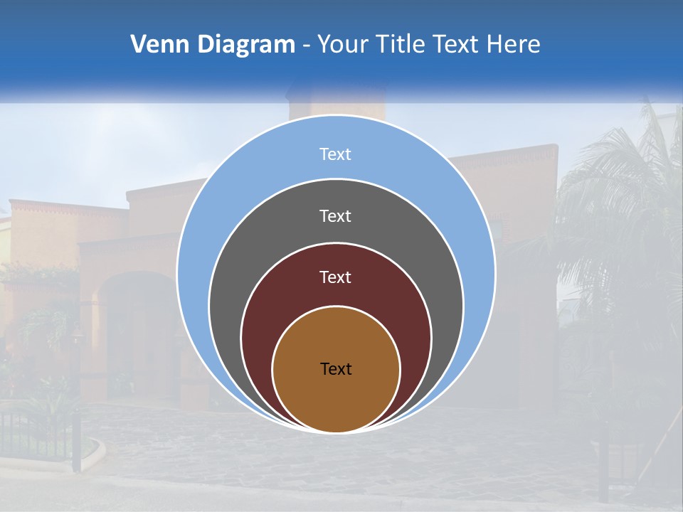 A House With A Palm Tree In Front Of It PowerPoint Template