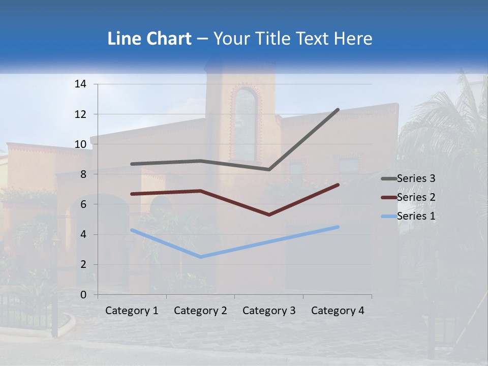 A House With A Palm Tree In Front Of It PowerPoint Template
