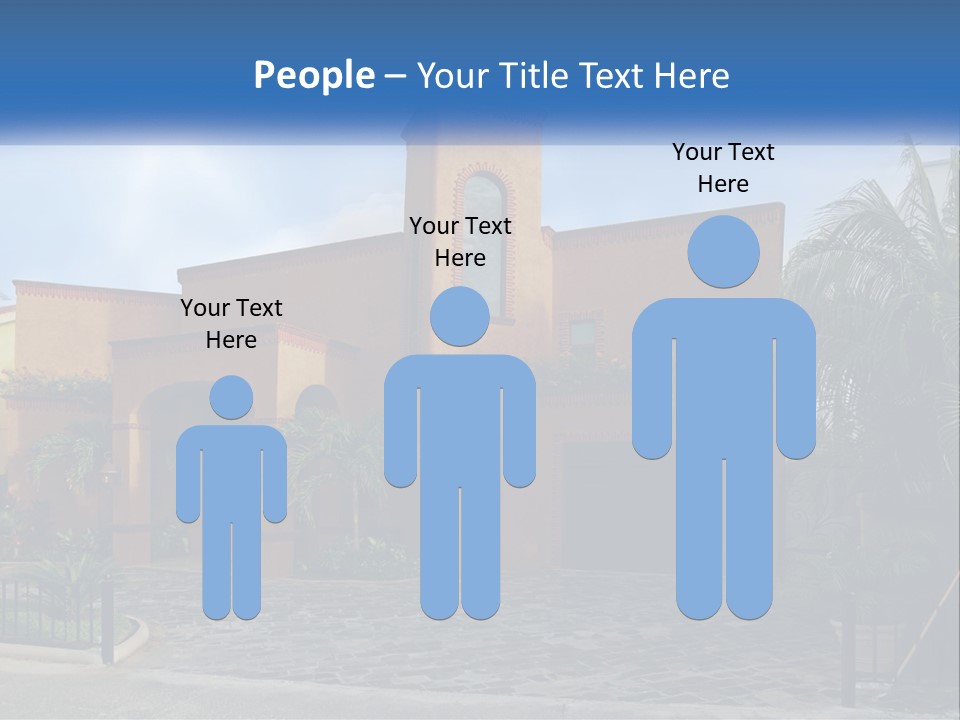 A House With A Palm Tree In Front Of It PowerPoint Template