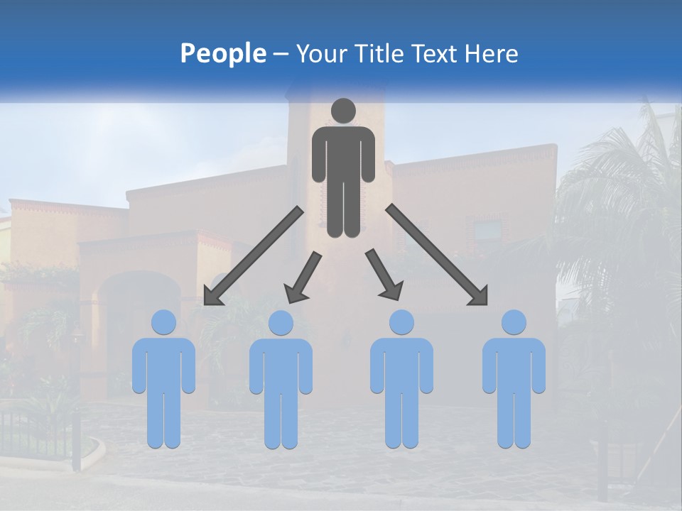 A House With A Palm Tree In Front Of It PowerPoint Template