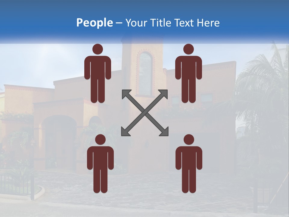 A House With A Palm Tree In Front Of It PowerPoint Template