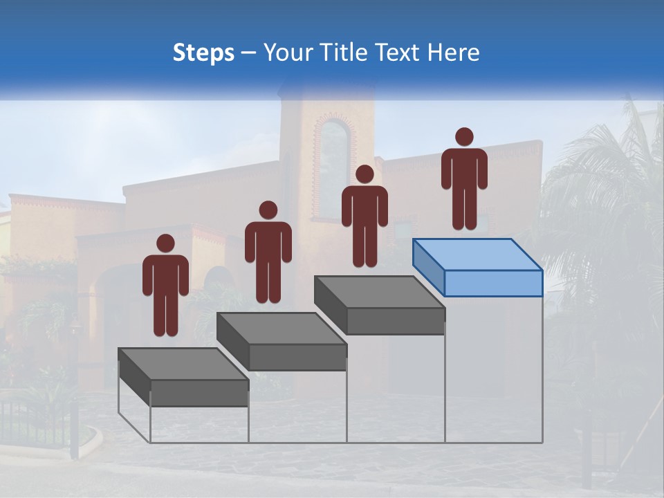 A House With A Palm Tree In Front Of It PowerPoint Template