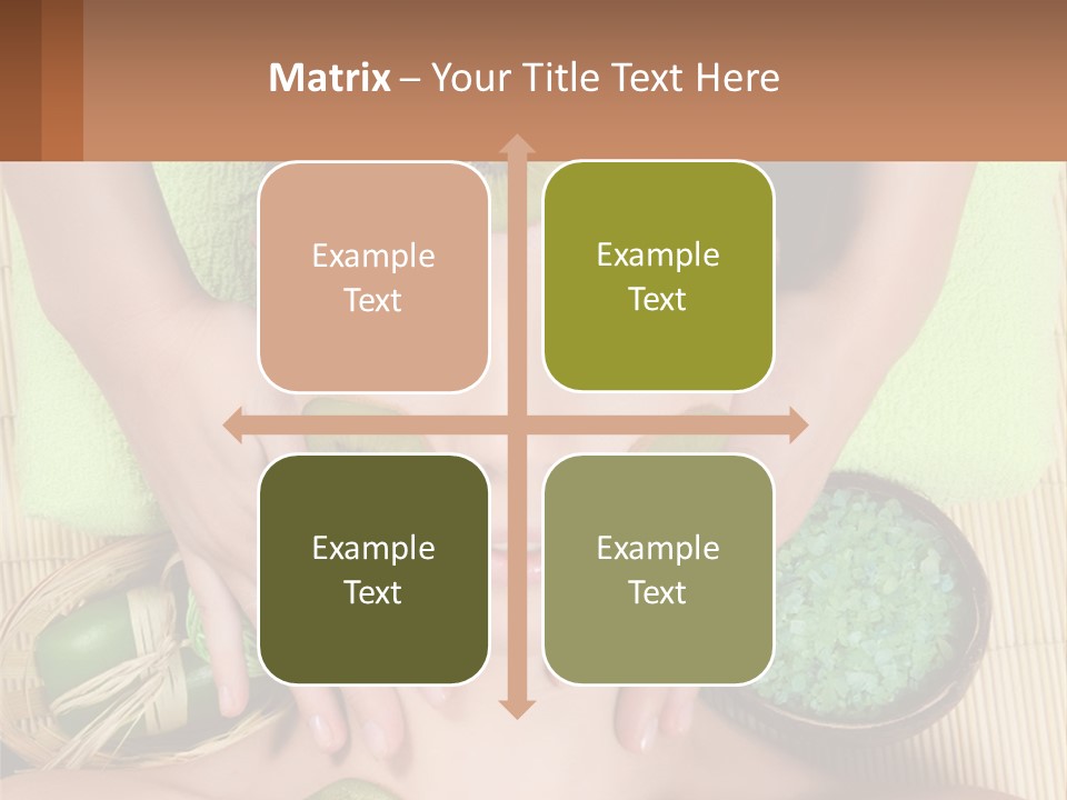 A Woman With Kiwi Slices On Her Face PowerPoint Template