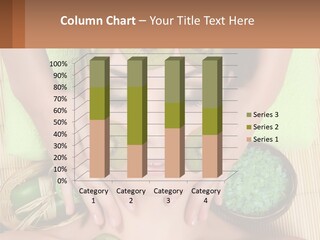 A Woman With Kiwi Slices On Her Face PowerPoint Template