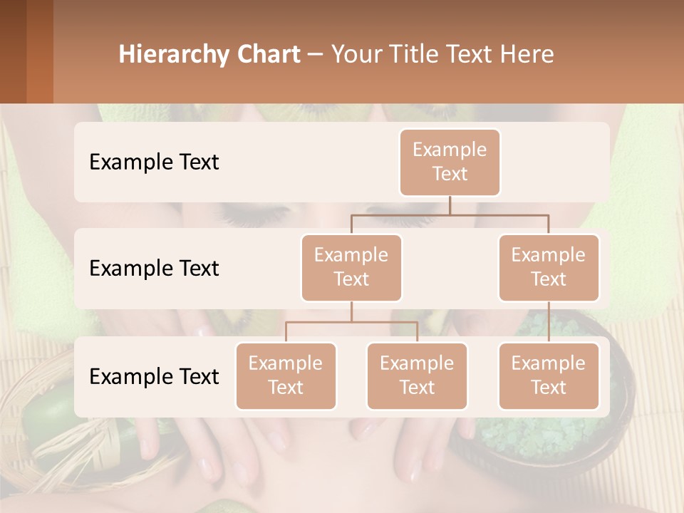 A Woman With Kiwi Slices On Her Face PowerPoint Template