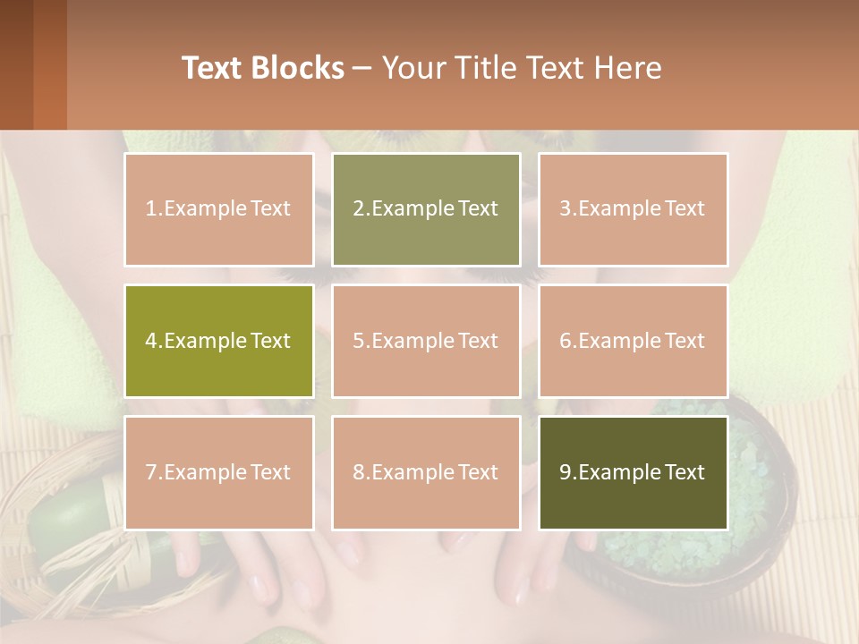 A Woman With Kiwi Slices On Her Face PowerPoint Template