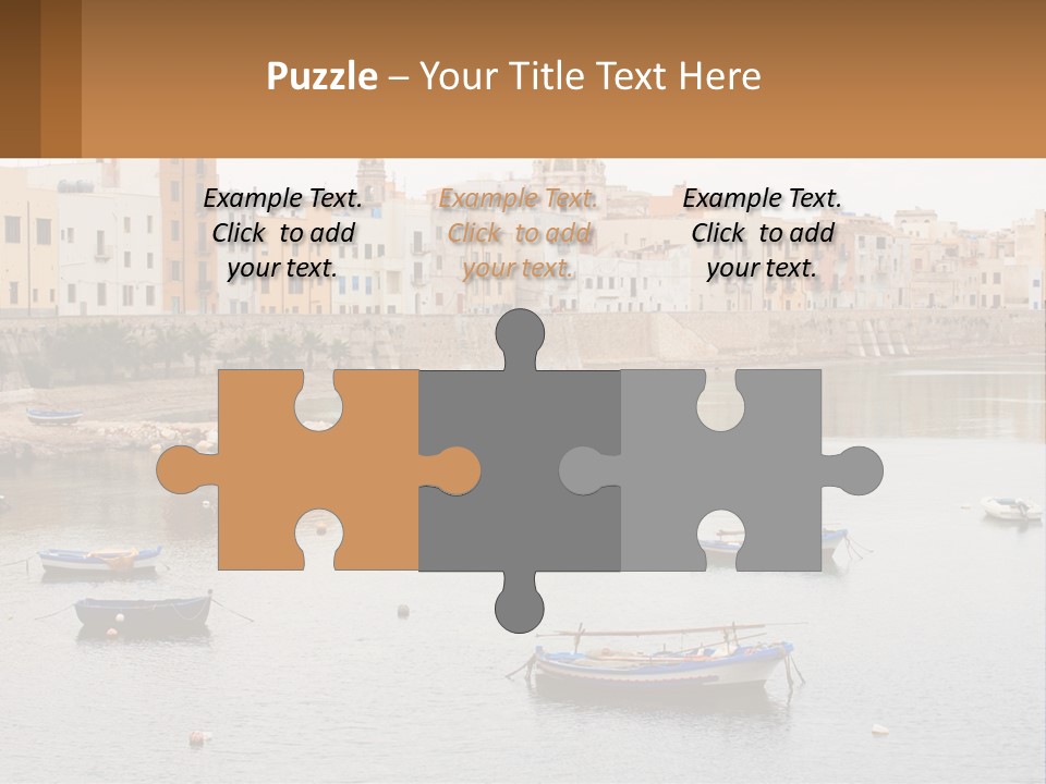 A Group Of Boats Floating On Top Of A River PowerPoint Template