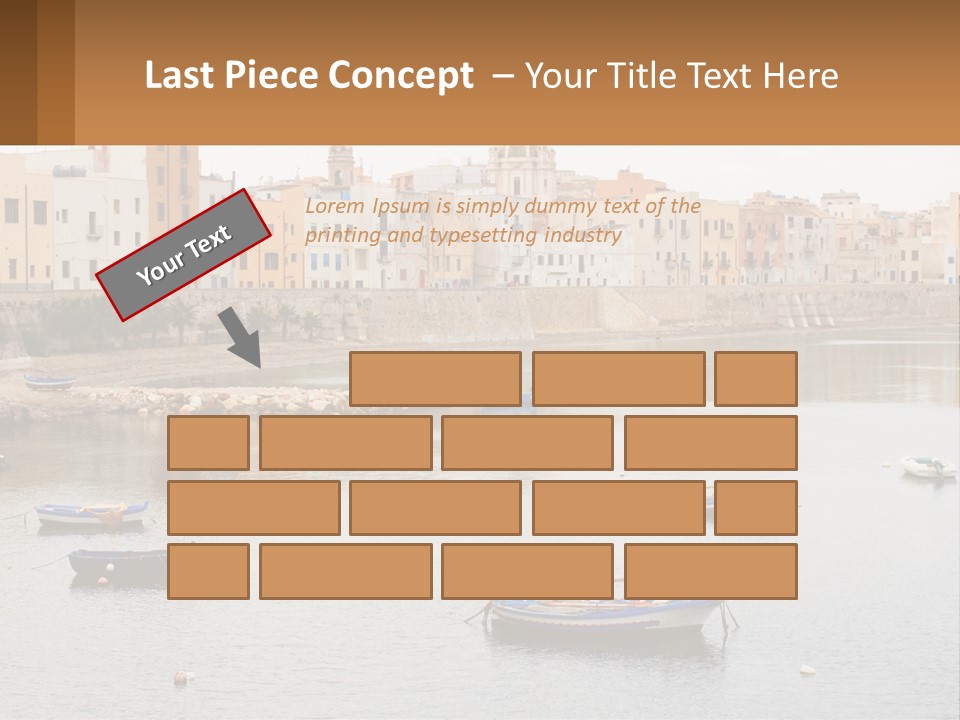 A Group Of Boats Floating On Top Of A River PowerPoint Template