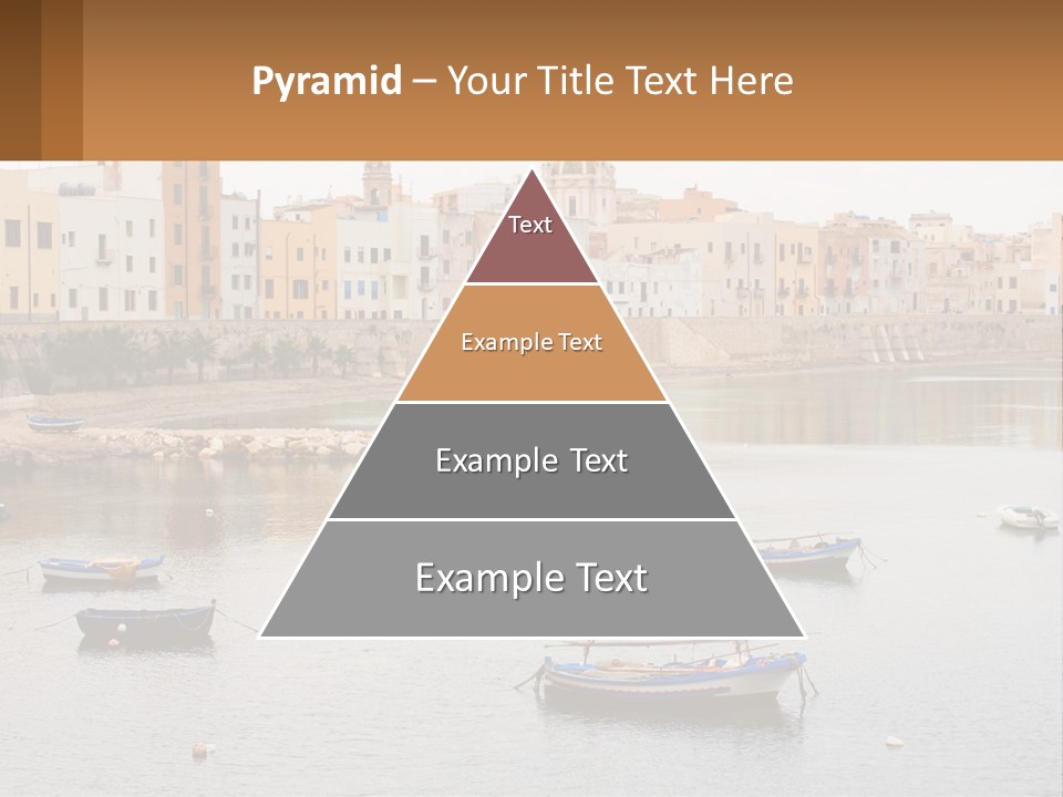 A Group Of Boats Floating On Top Of A River PowerPoint Template