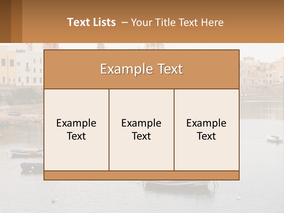 A Group Of Boats Floating On Top Of A River PowerPoint Template