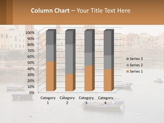 A Group Of Boats Floating On Top Of A River PowerPoint Template