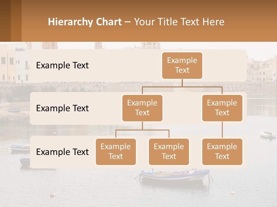 A Group Of Boats Floating On Top Of A River PowerPoint Template