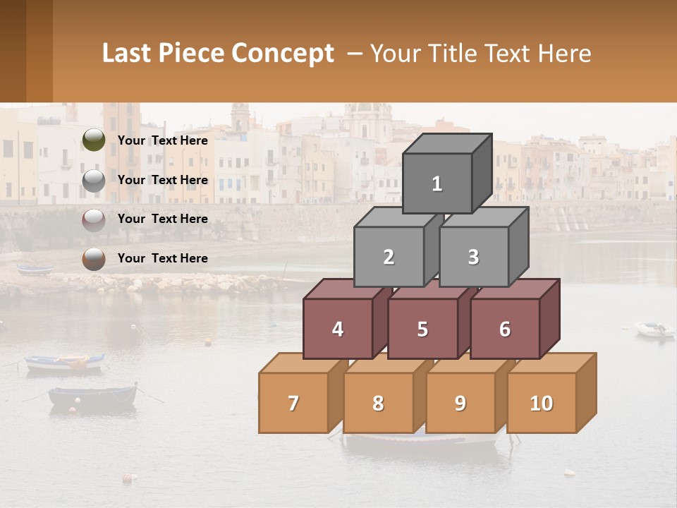 A Group Of Boats Floating On Top Of A River PowerPoint Template