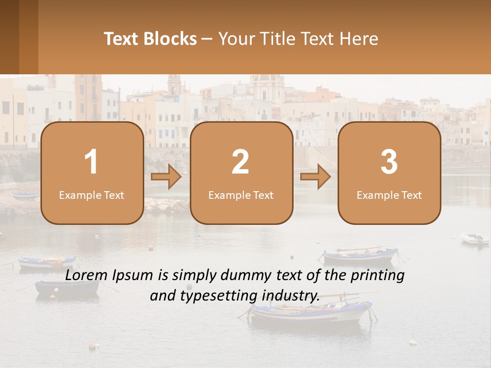 A Group Of Boats Floating On Top Of A River PowerPoint Template