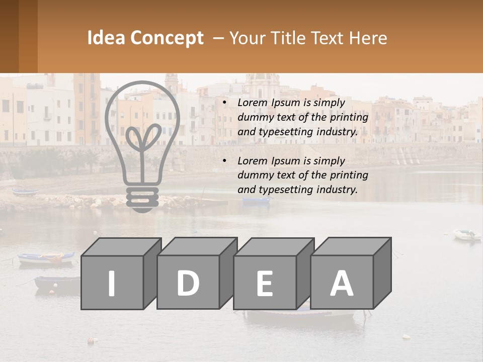 A Group Of Boats Floating On Top Of A River PowerPoint Template