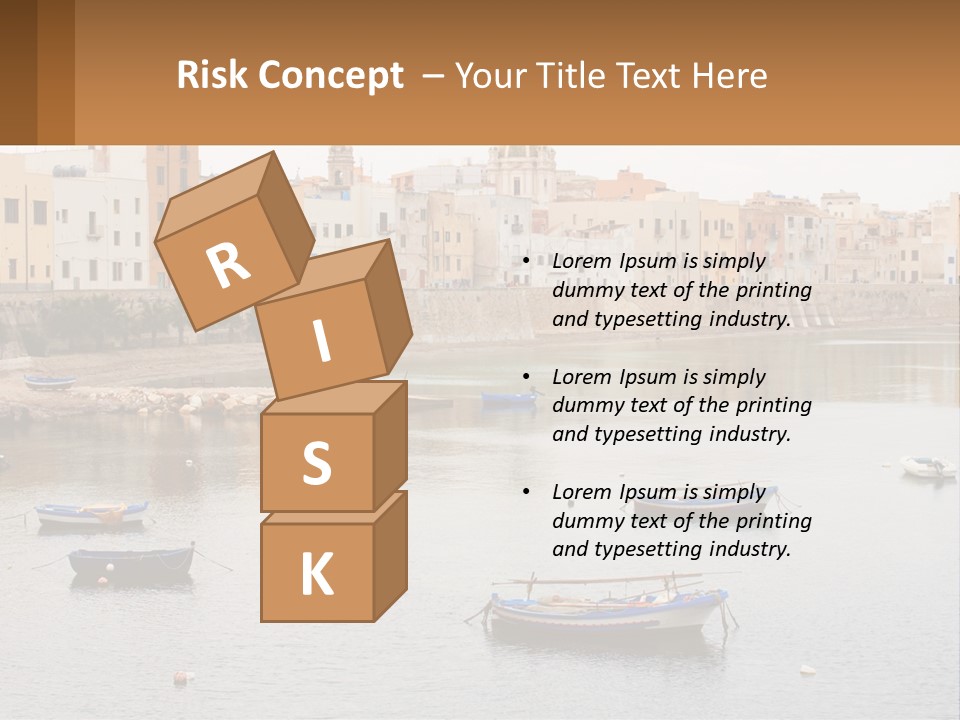 A Group Of Boats Floating On Top Of A River PowerPoint Template