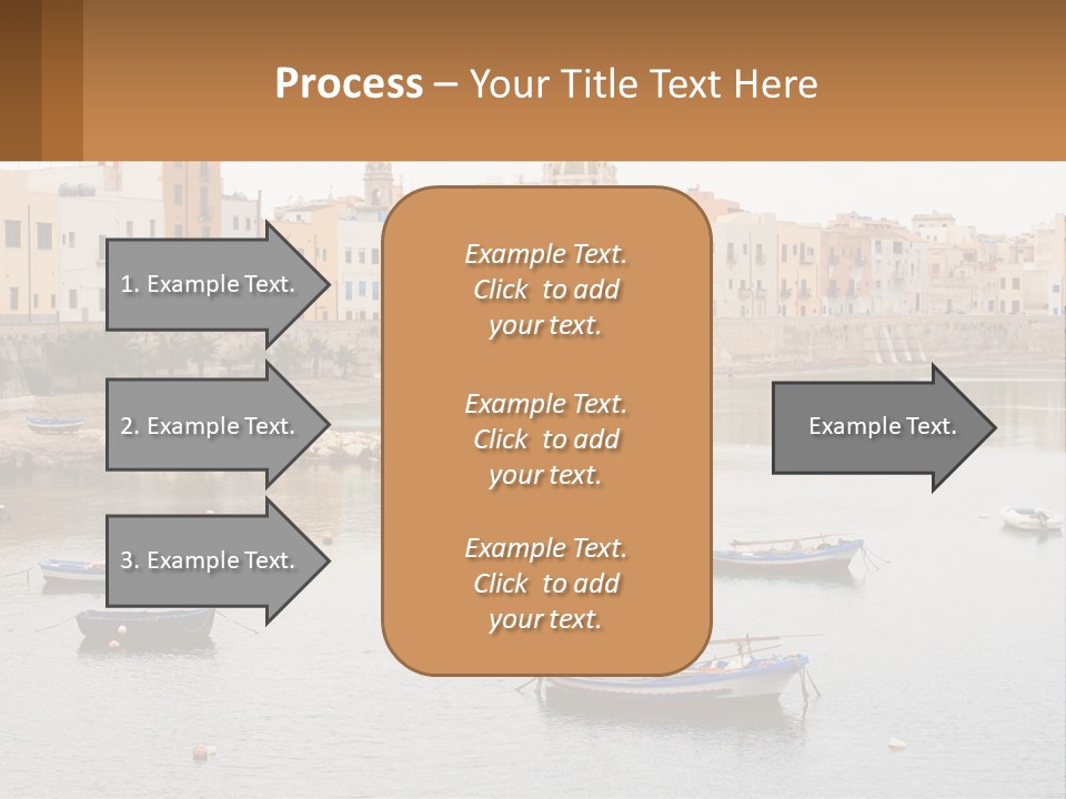 A Group Of Boats Floating On Top Of A River PowerPoint Template
