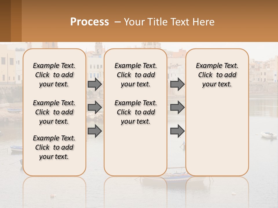 A Group Of Boats Floating On Top Of A River PowerPoint Template