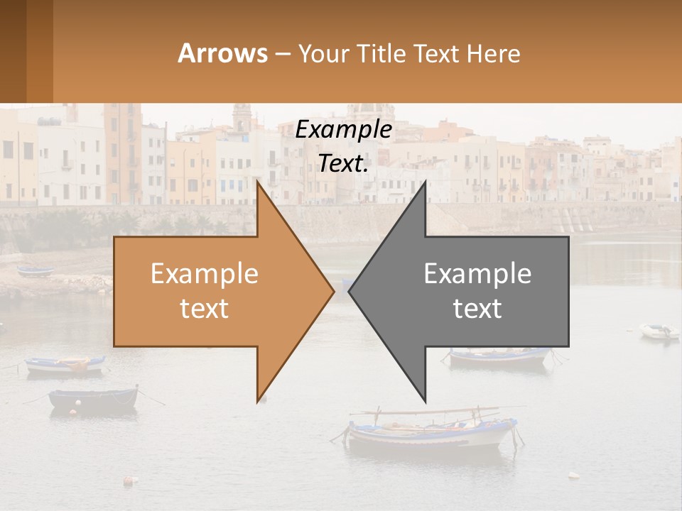 A Group Of Boats Floating On Top Of A River PowerPoint Template